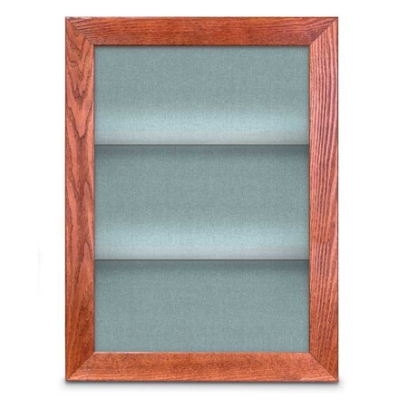 United Visual Products Outdoor Enclosed Combo Board, 42"x32", Black Frame/Blue & Cloud UVCB4232ODB-BLUE-CLOUD
